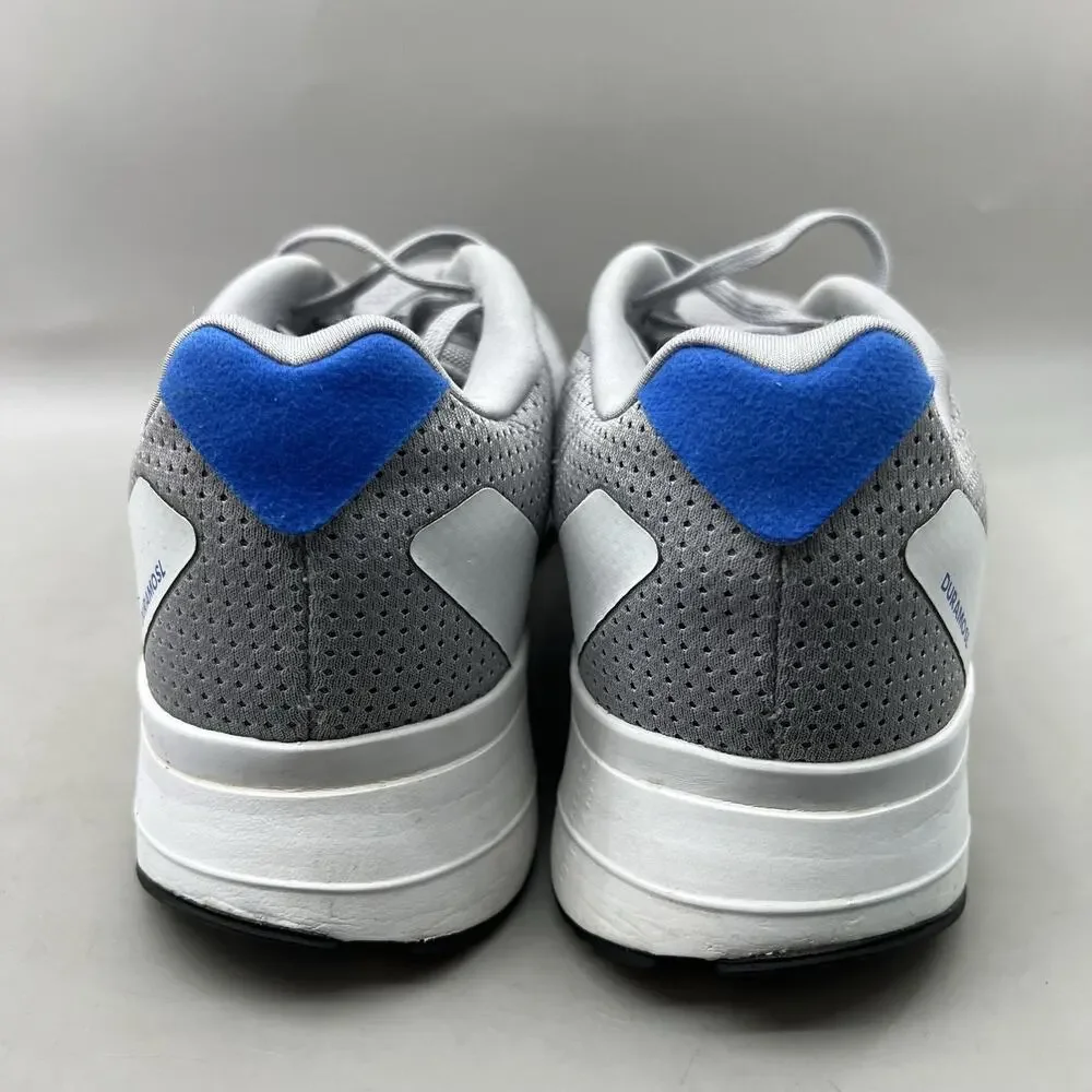 Adidas Duramo SL Running Shoes Men Size 10.5 Gray Blue Mesh Comfort Low Sneakers
